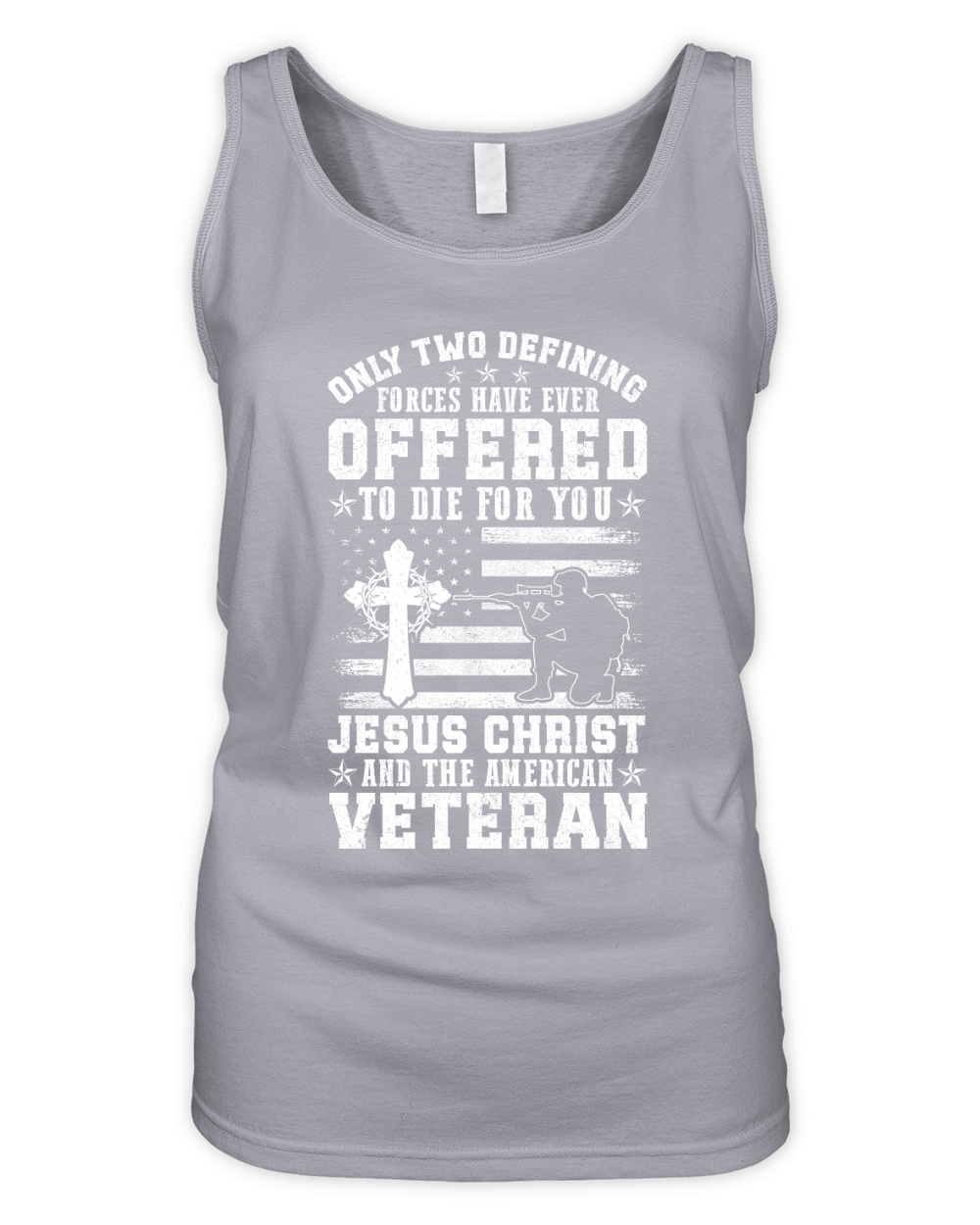 ONLY TWO DEFINING FORCES HAVE EVER OFFERED TO DIE FOR YOU Organic Women's Tank Top