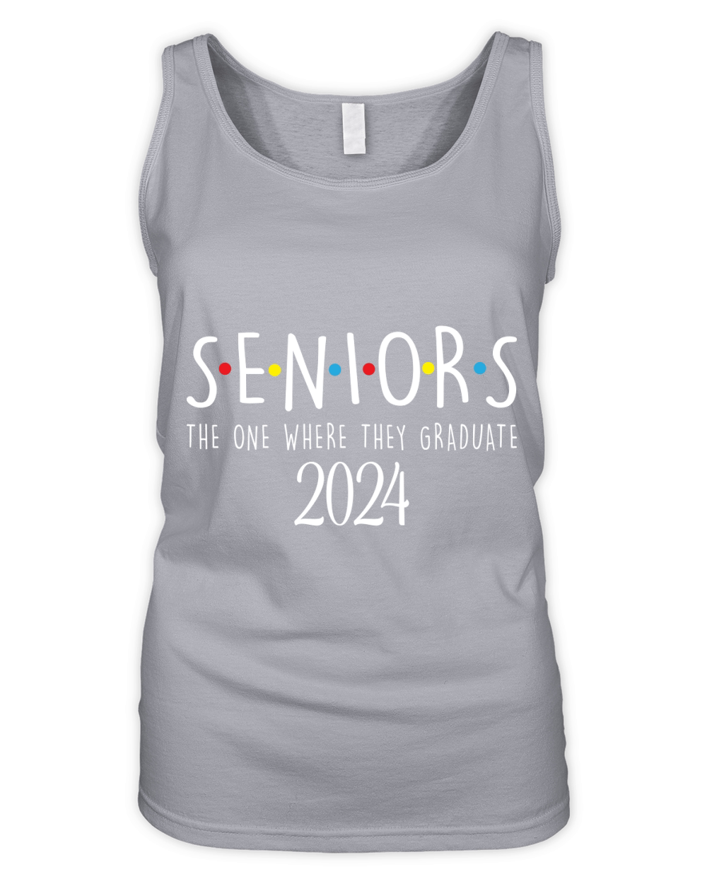 Seniors the one where they graduate 2024 02 Organic Women's Tank Top