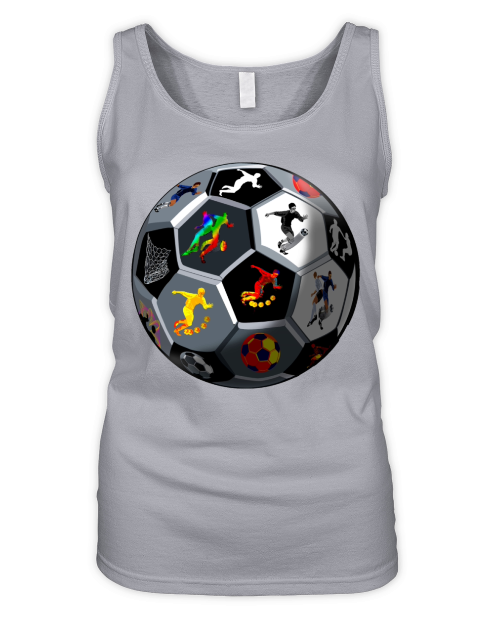 Soccer Sports Soccer Ball Futbol T shirt Organic Women's Tank Top