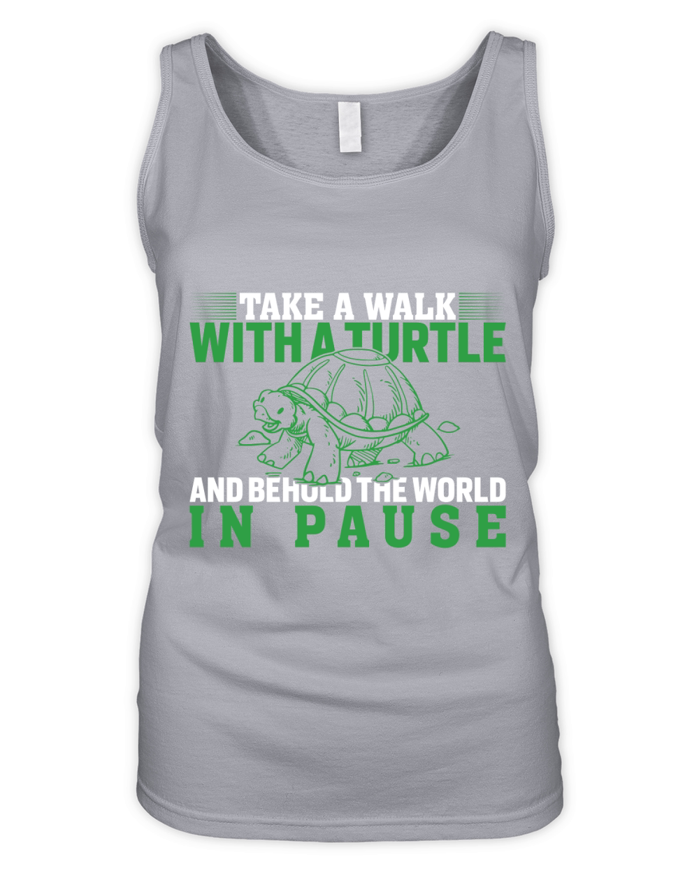 Take a walk with a turtle and behold the world in pause Organic Women's Tank Top