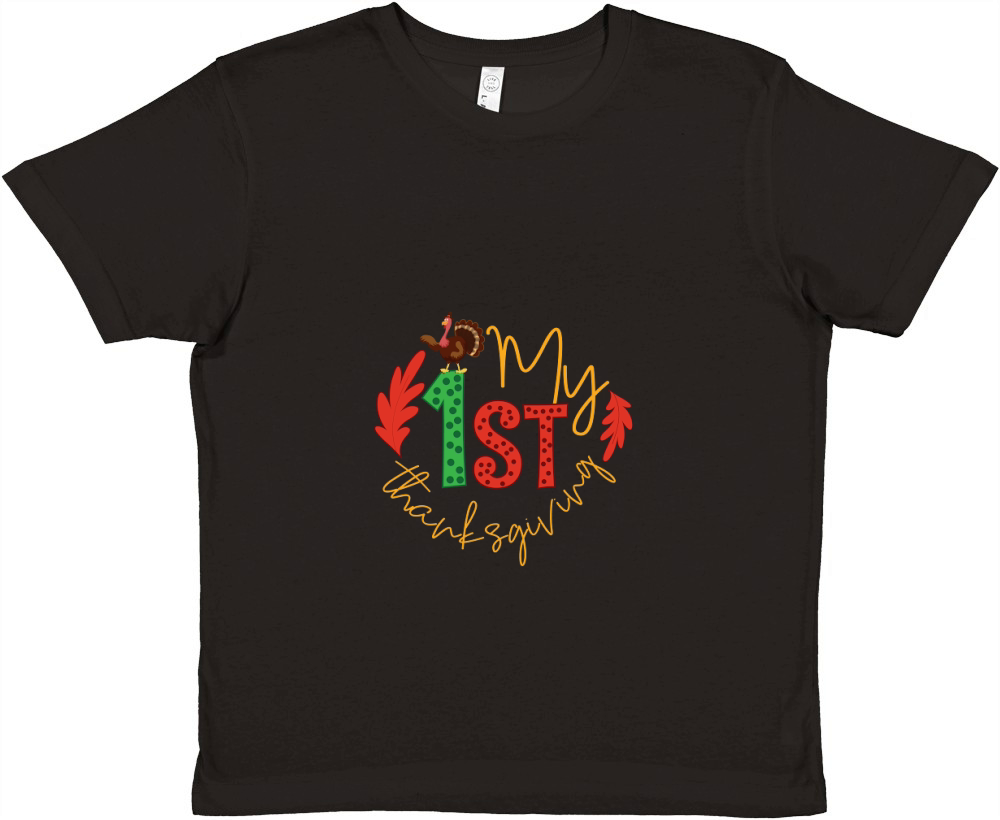 1St My Thanksgiving Premium Kids Crewneck T-shirt