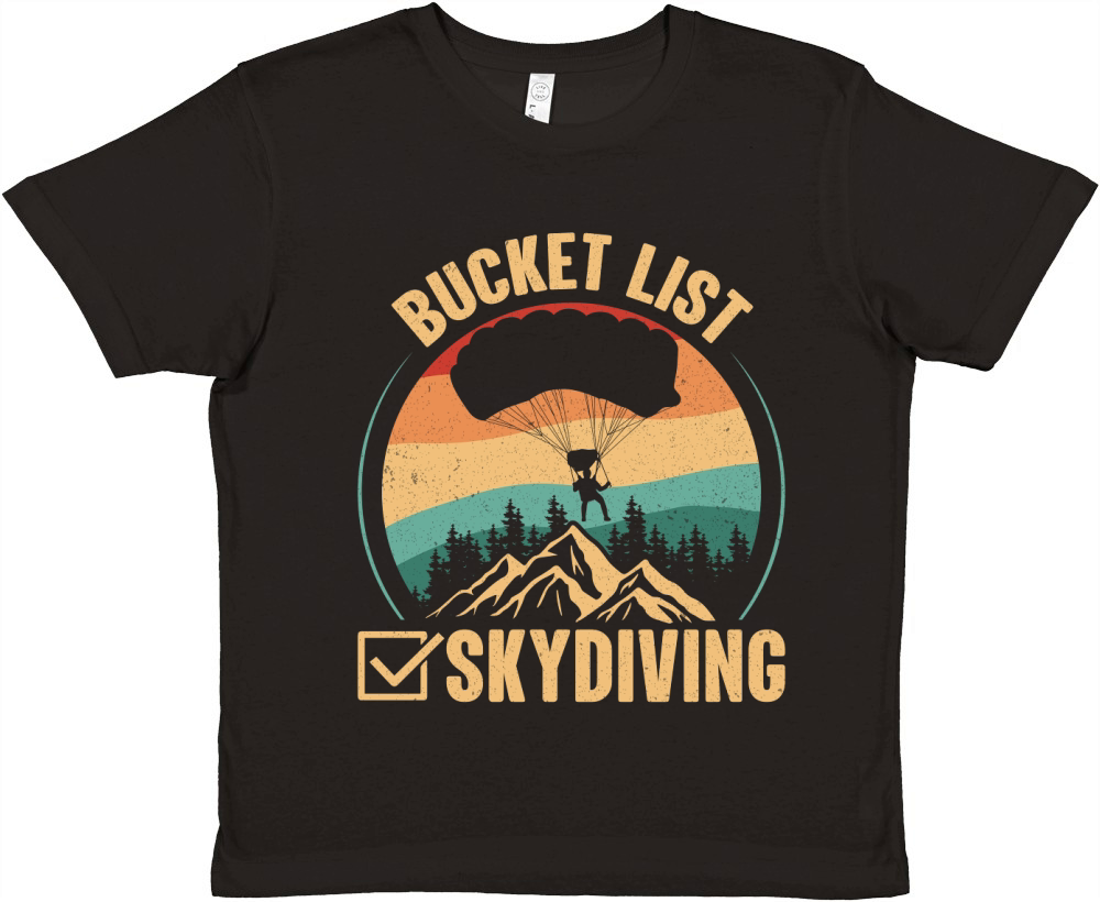 Bucket list skydiving 06 Premium Kids Crewneck T-shirt