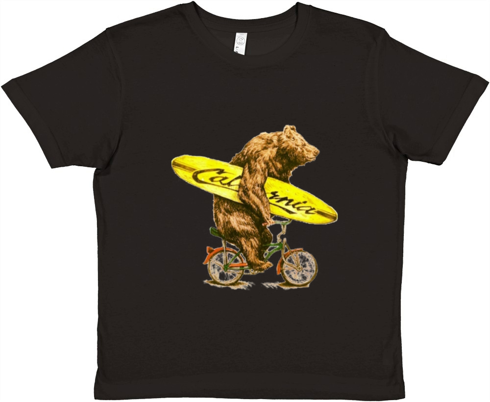 California bicycle for surfers Premium Kids Crewneck T-shirt