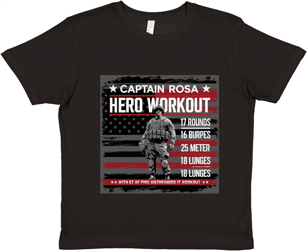 Captain Rosa Hero Workout for tribute Premium Kids Crewneck T-shirt