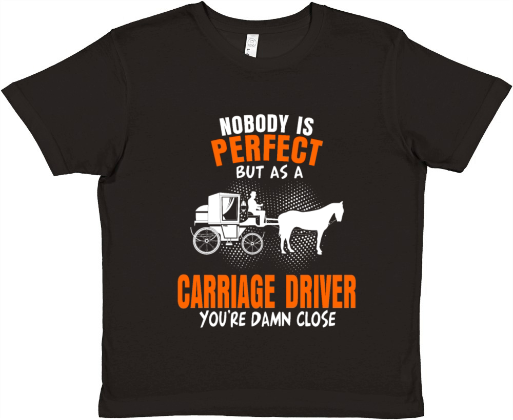 coachman horse carriage carriage horses coachman Premium Kids Crewneck T-shirt