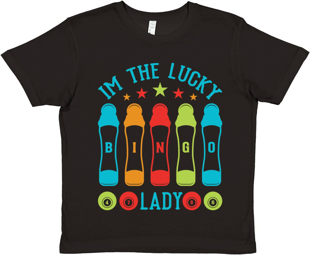 Im The Lucky Bingo Lady 03 Premium Kids Crewneck T-shirt