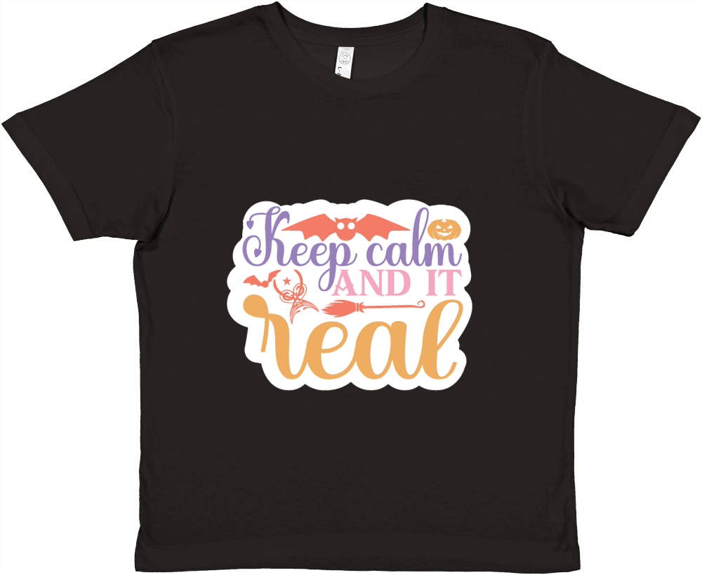 Keep calm and it real Premium Kids Crewneck T-shirt