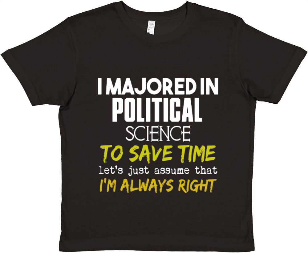Political Science Major  for Back to School Gift Premium Kids Crewneck T-shirt