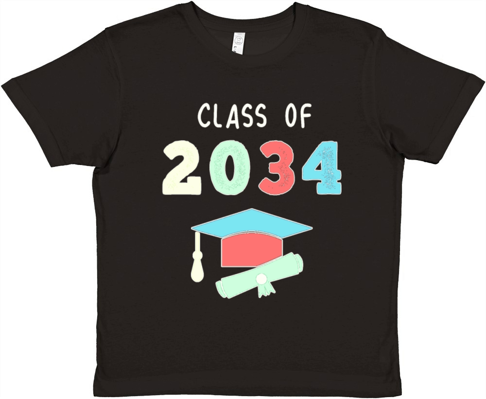 School graduation senior class 2034 Premium Kids Crewneck T-shirt