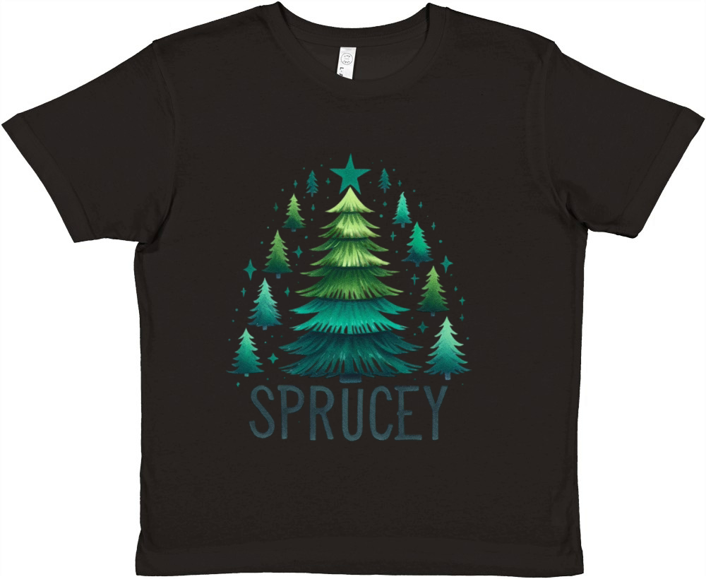 Sprucey Trees Premium Kids Crewneck T-shirt