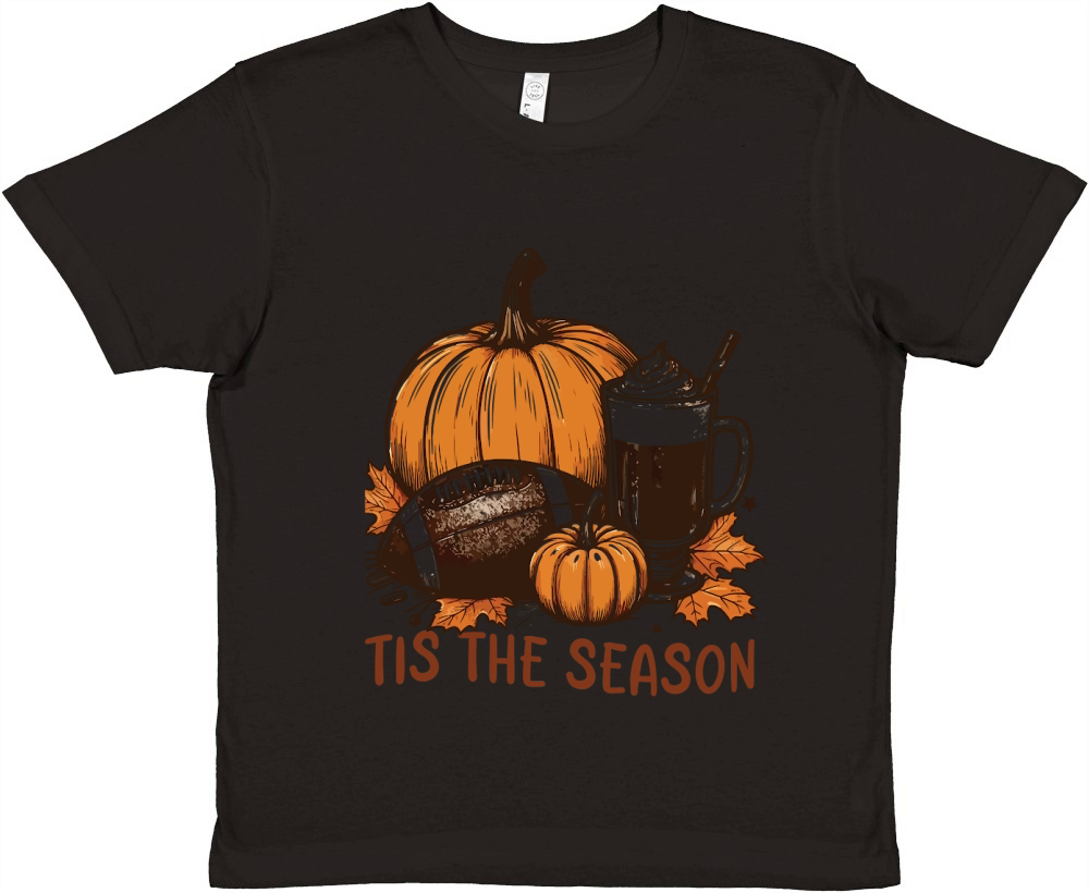 Tis the season fall autumn 1 Premium Kids Crewneck T-shirt