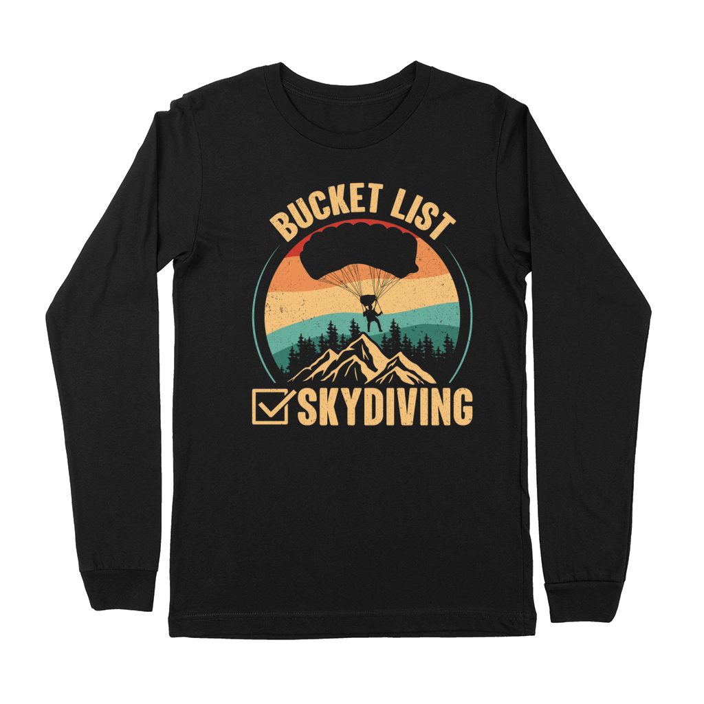 Bucket list skydiving 06 Premium Long Sleeve