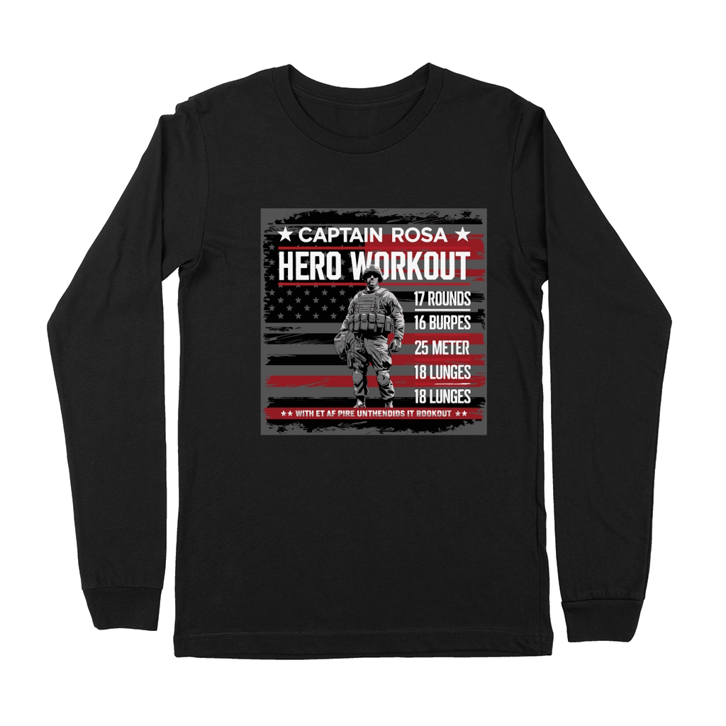 Captain Rosa Hero Workout for tribute Premium Long Sleeve