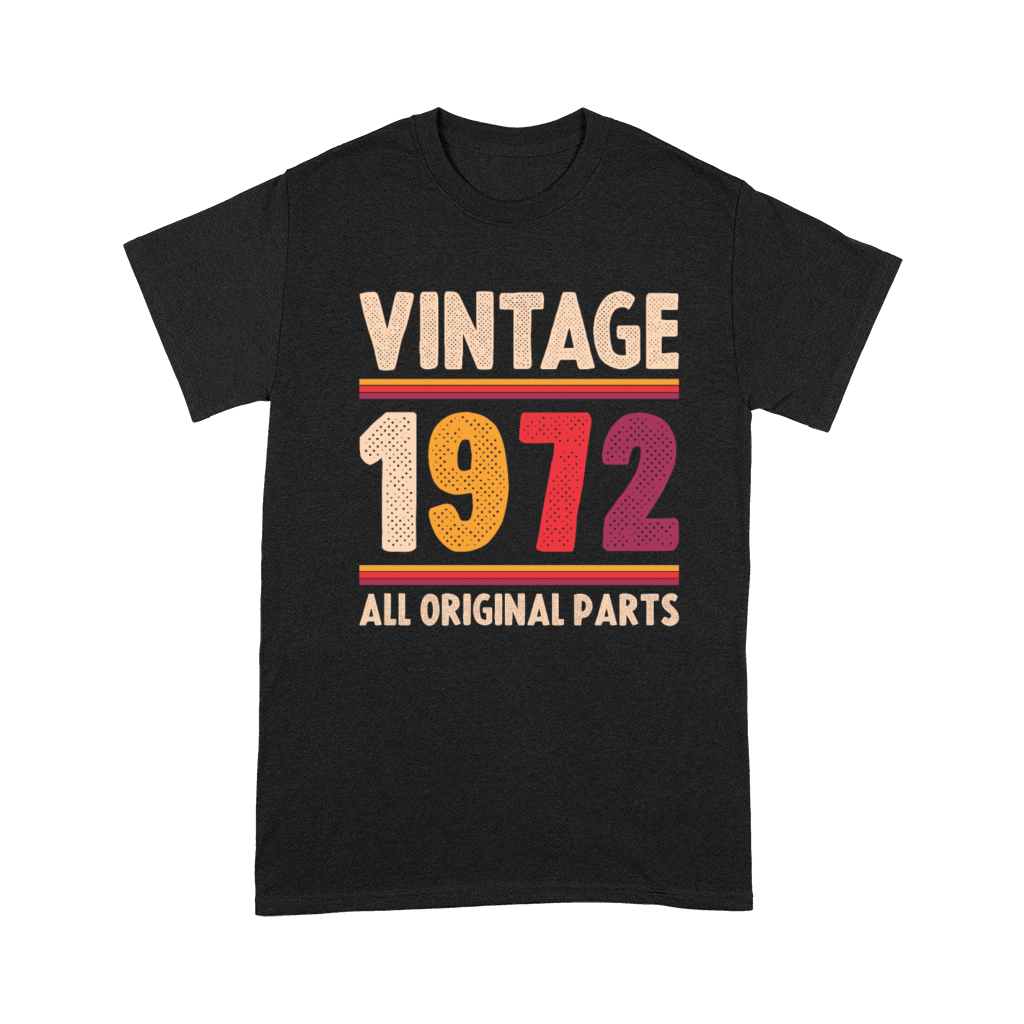 Vintage 1972 Original Parts Funny 50th Birthday Premium T-shirt