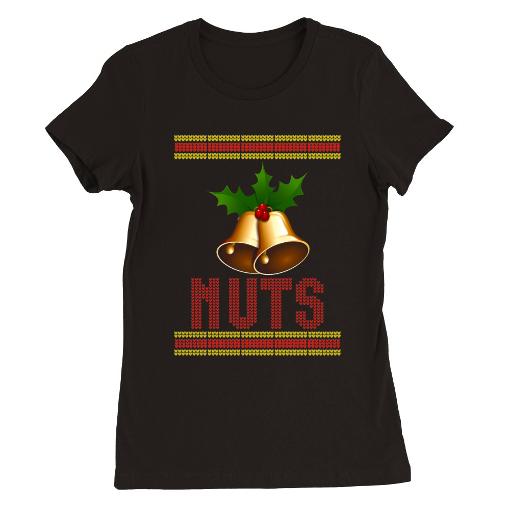 Chestnuts Couples Christmas Ugly Premium Womens Crewneck T-shirt