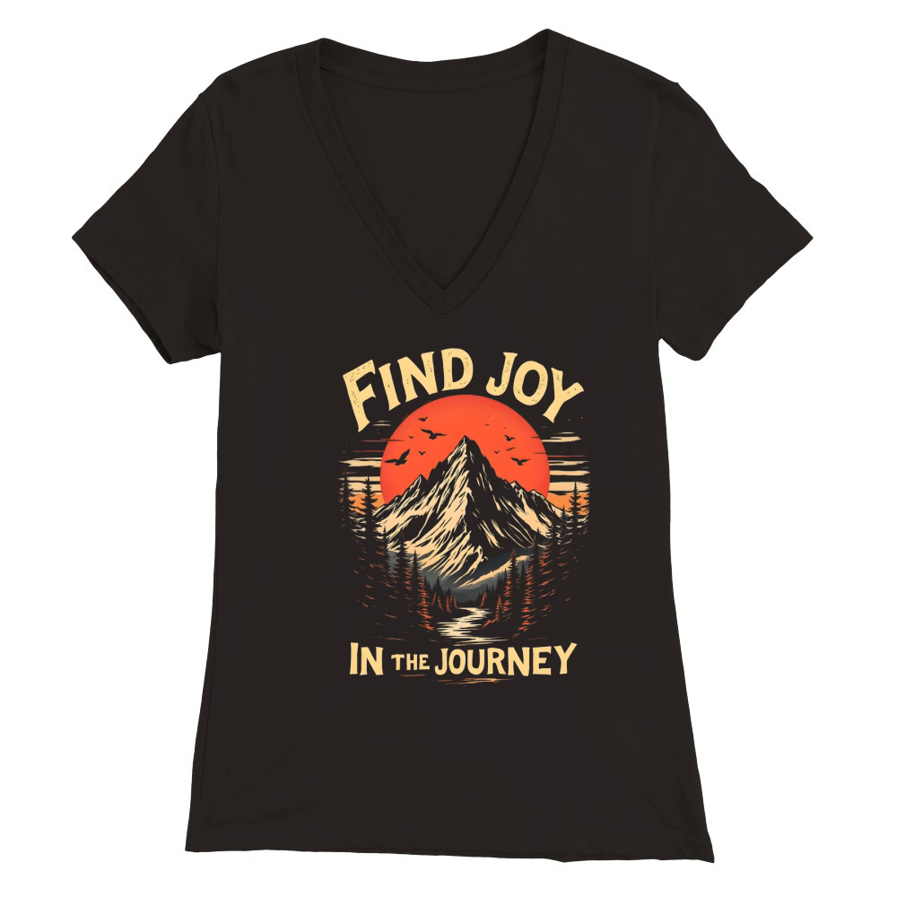 Find joy in the journey 13 Premium Womens V-Neck T-shirt
