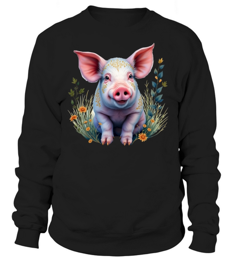Pig Fur Pink Sweatshirt Unisex