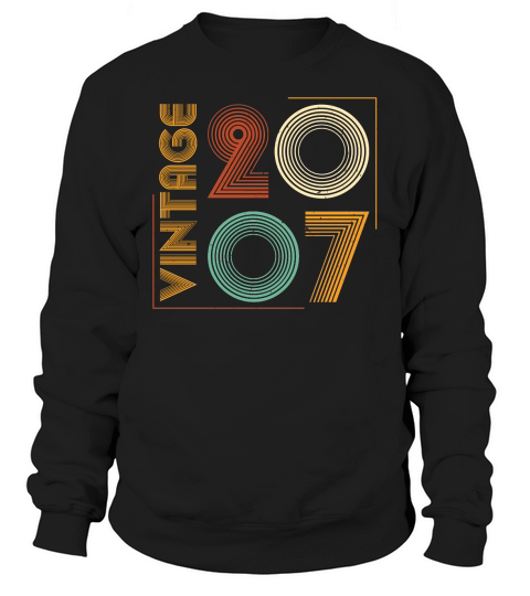 Vintage 2007 Birthday T Shirt Design (1) Sweatshirt Unisex