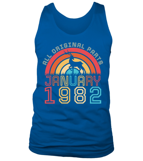 Born January 1982 Vintage Tank Top Unisex