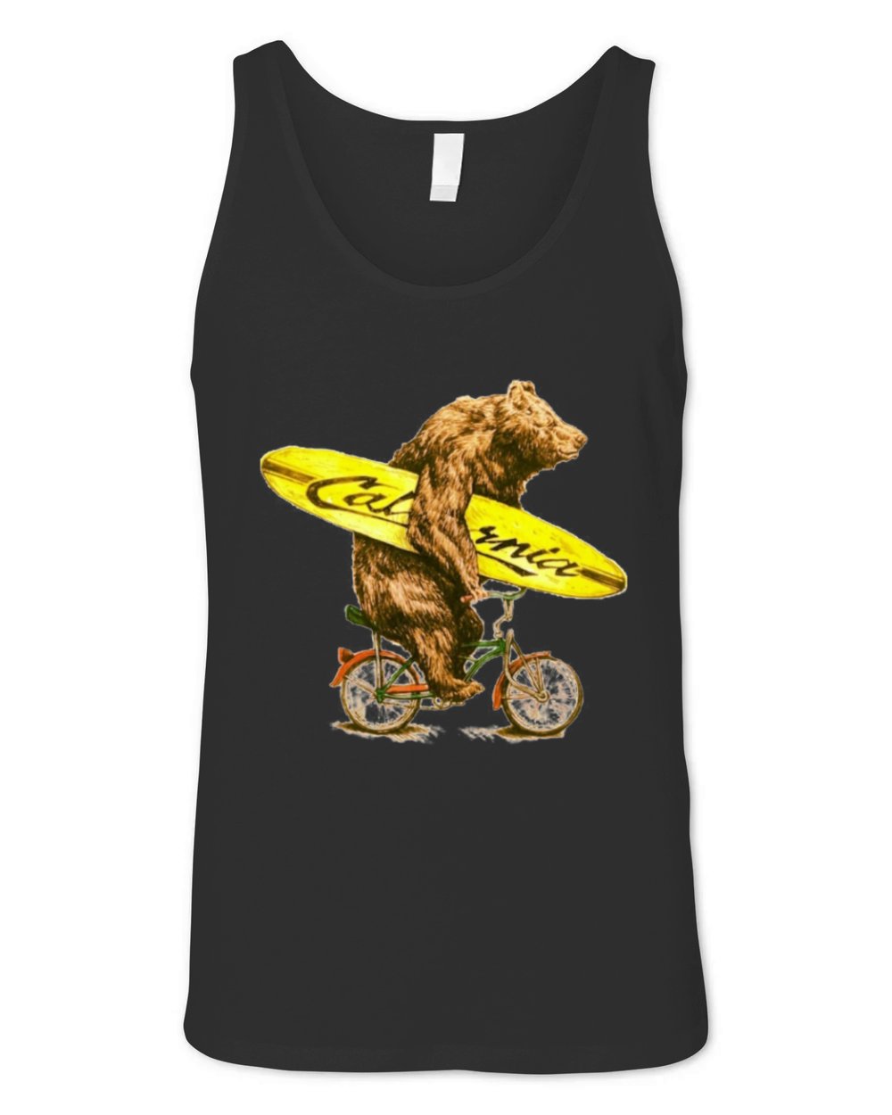 California bicycle for surfers Unisex Jersey Tank
