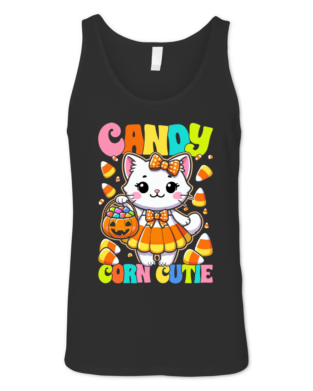 candy corn cutie Unisex Jersey Tank