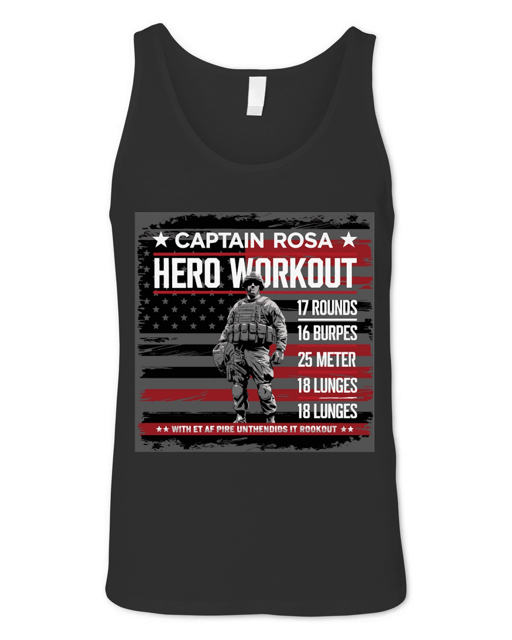 Captain Rosa Hero Workout for tribute Unisex Jersey Tank