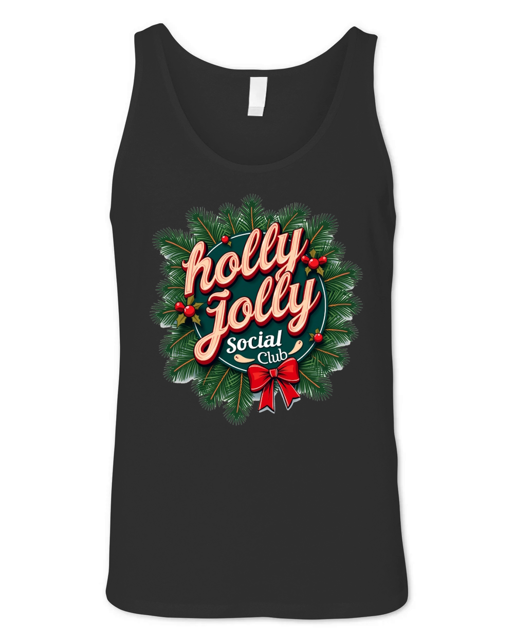 Holly Jolly Social Club Unisex Jersey Tank