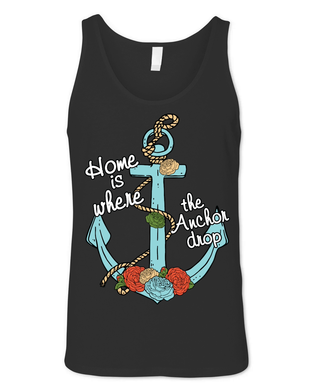 Home is Where the Anchor Unisex Jersey Tank