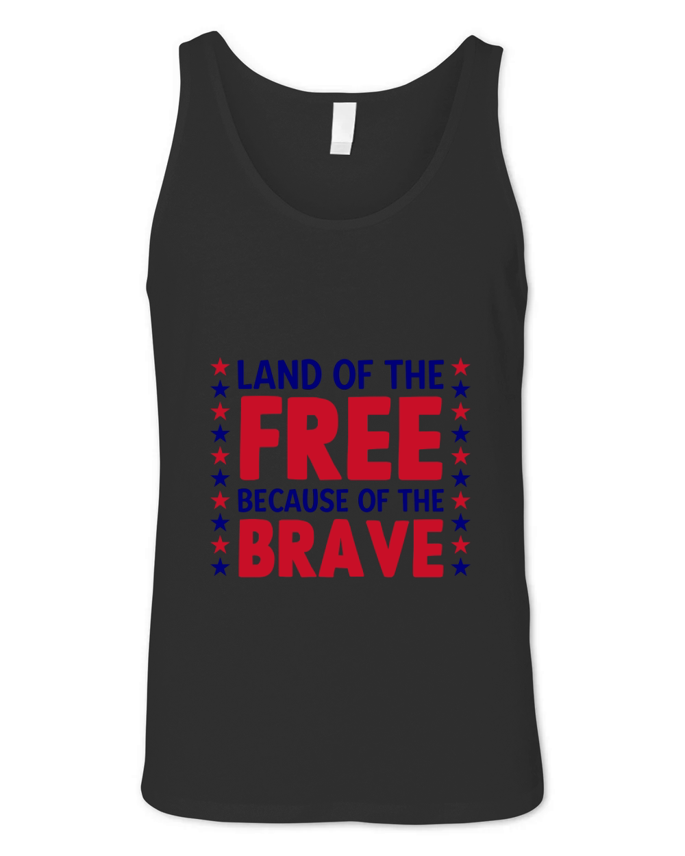 Land of the free because of the brave Unisex Jersey Tank