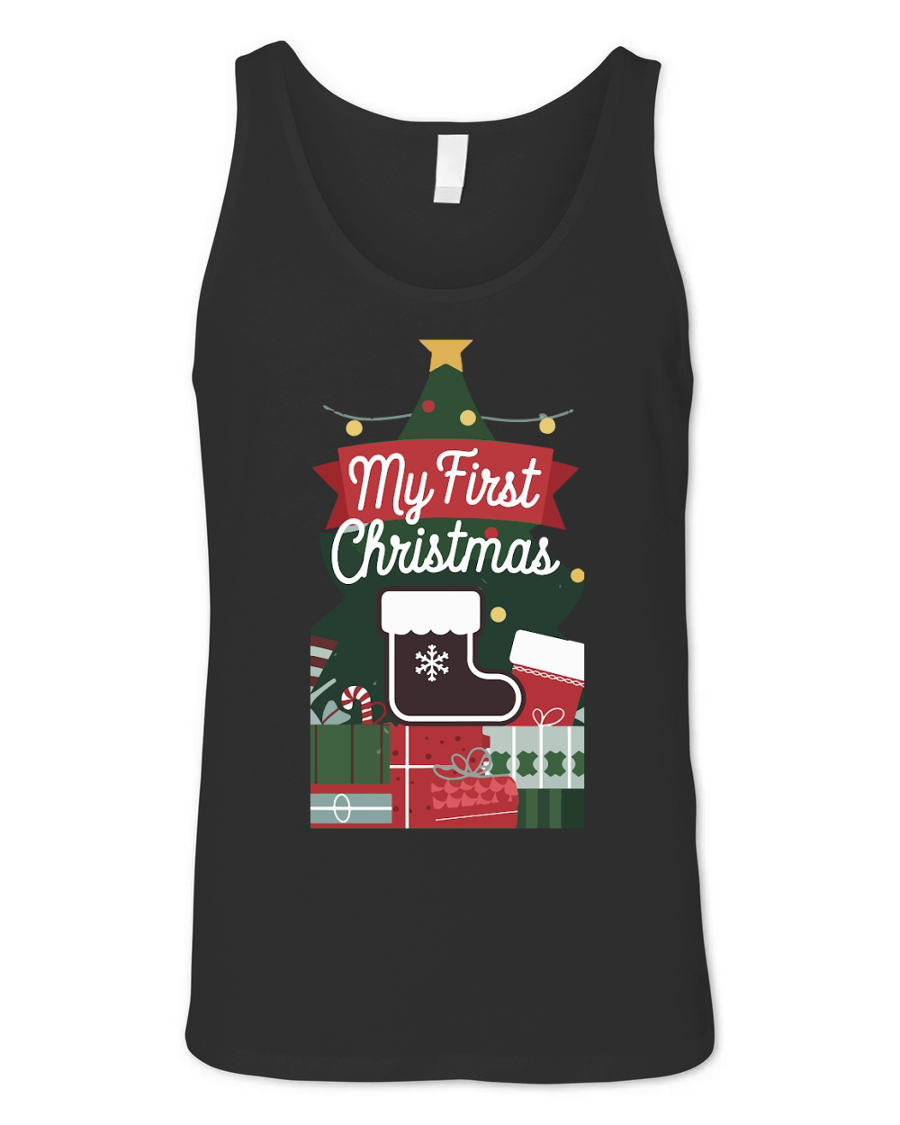 My First Christmas Outfit 03 Unisex Jersey Tank