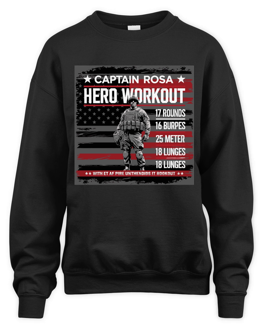 Captain Rosa Hero Workout for tribute Unisex Premium Crewneck Sweatshirt