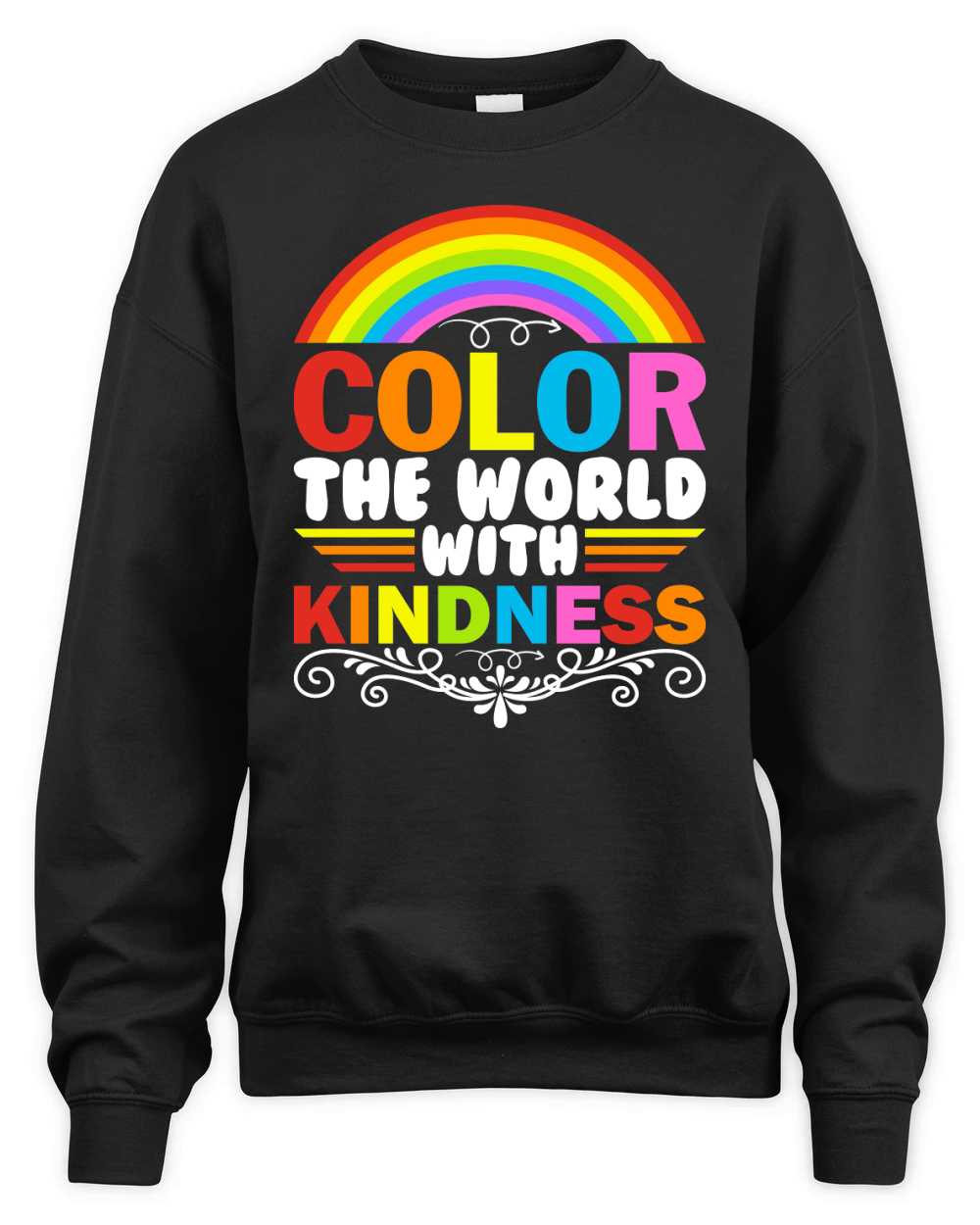 Color The World With Kindness Unisex Premium Crewneck Sweatshirt