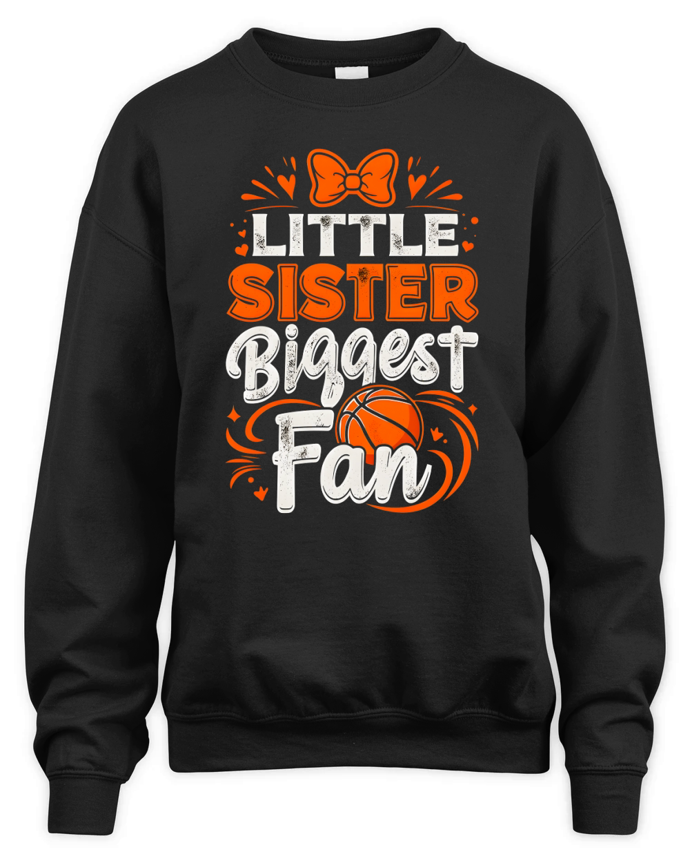Little Sister Biggest Fan Unisex Premium Crewneck Sweatshirt