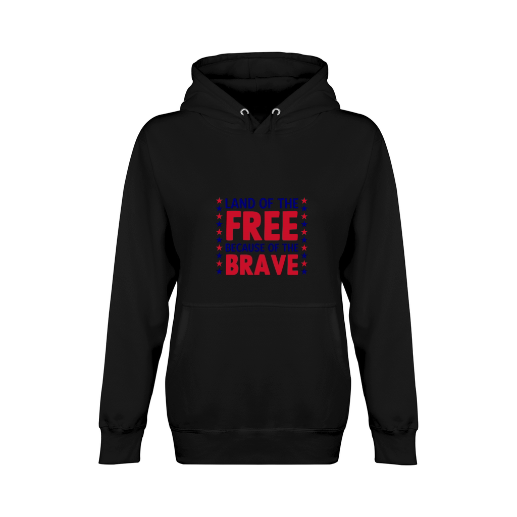 Land of the free because of the brave Unisex Premium Pullover Hoodie