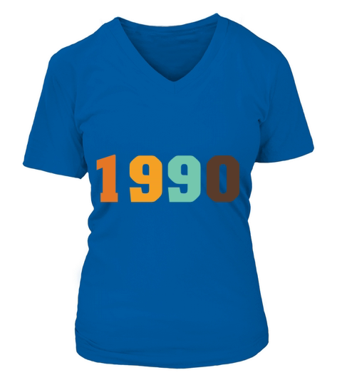 1990 birthday retro style of birthday V-neck T-Shirt Woman