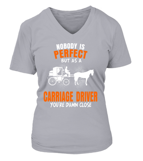coachman horse carriage carriage horses coachman V-neck T-Shirt Woman