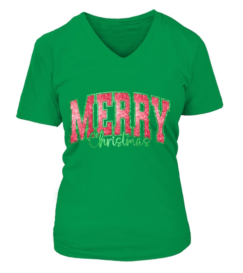 merry christmas 41 05 V-neck T-Shirt Woman
