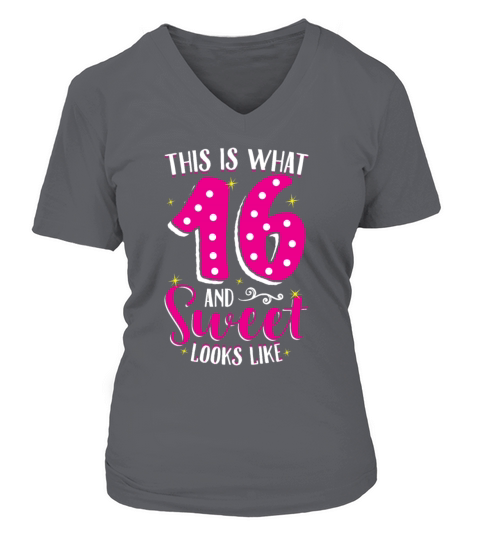 Sweet Sixteen 16th Birthday 2003 16th Birthday V-neck T-Shirt Woman