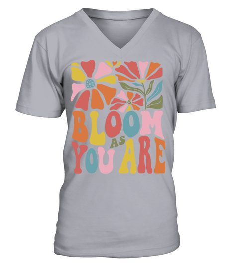 BLOOM AS YOU ARE V-Neck T-shirt