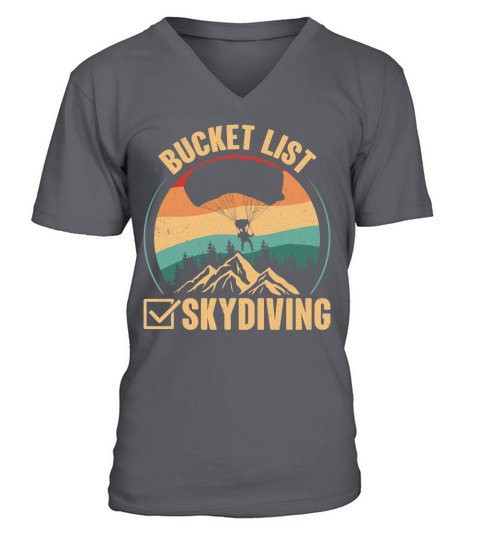 Bucket list skydiving 06 V-Neck T-shirt