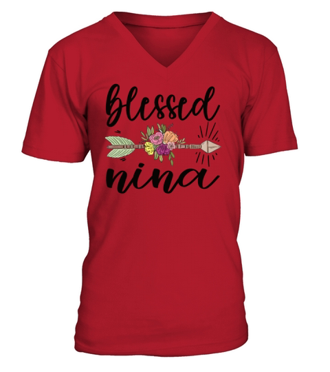 Nina Grandma Mothers Day Gifts Nina Grandmother V-Neck T-shirt