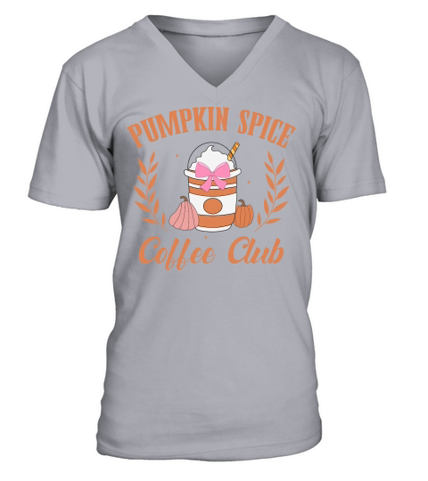 Pumpkin spice coffee club V-Neck T-shirt