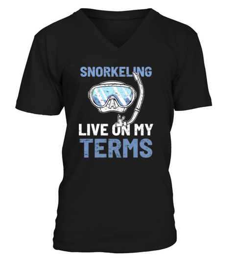 Snorkeling Snorkeler V-Neck T-shirt
