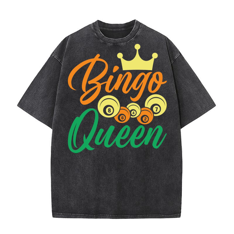 Bingo Queen 01 Washed T-Shirt