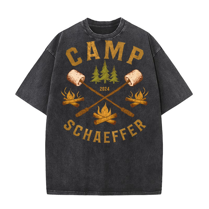 Camp schaeffer 2024 02 Washed T-Shirt