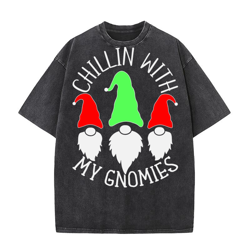 Chillin With My Gnomies Washed T-Shirt
