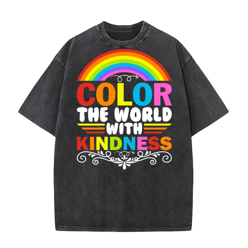 Color The World With Kindness Washed T-Shirt