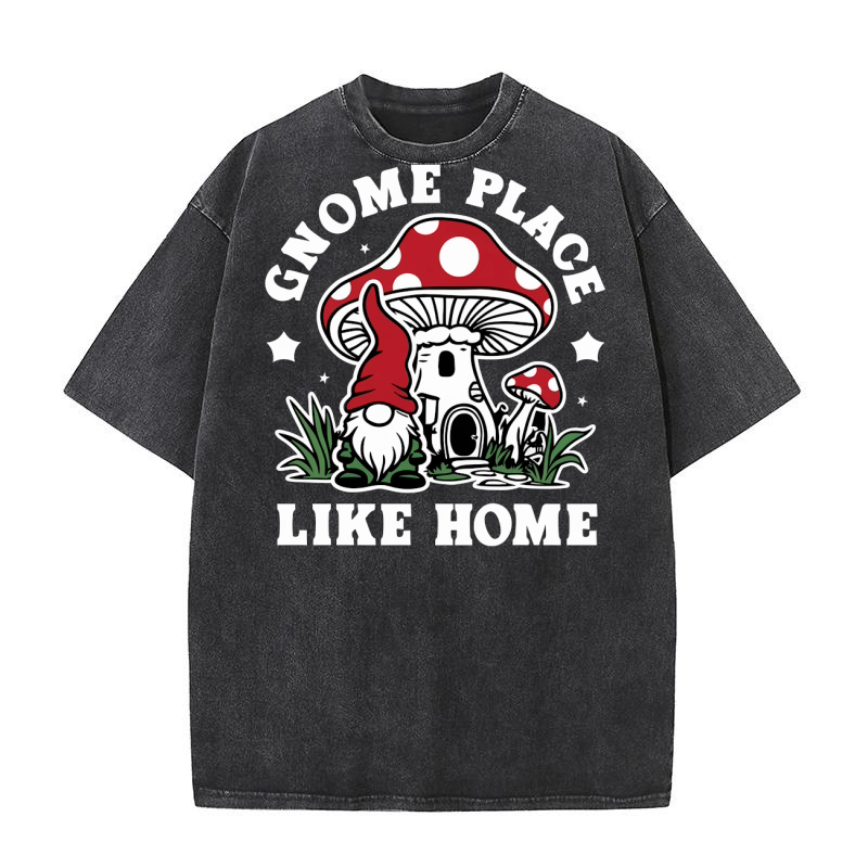 Gnome Place Like Home Washed T-Shirt