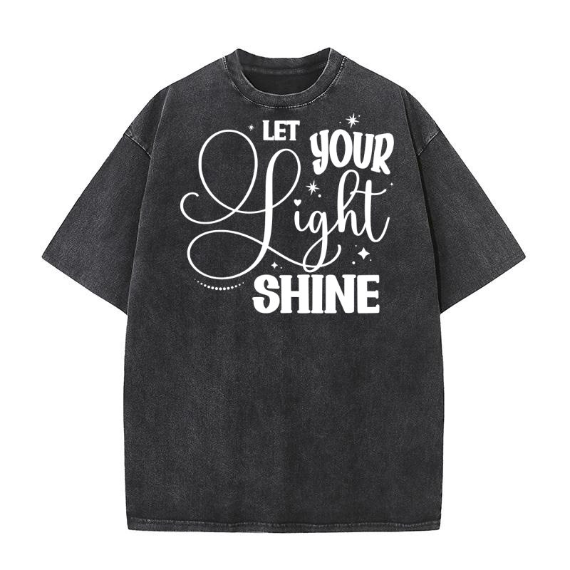 Let Your Light Shine Washed T-Shirt