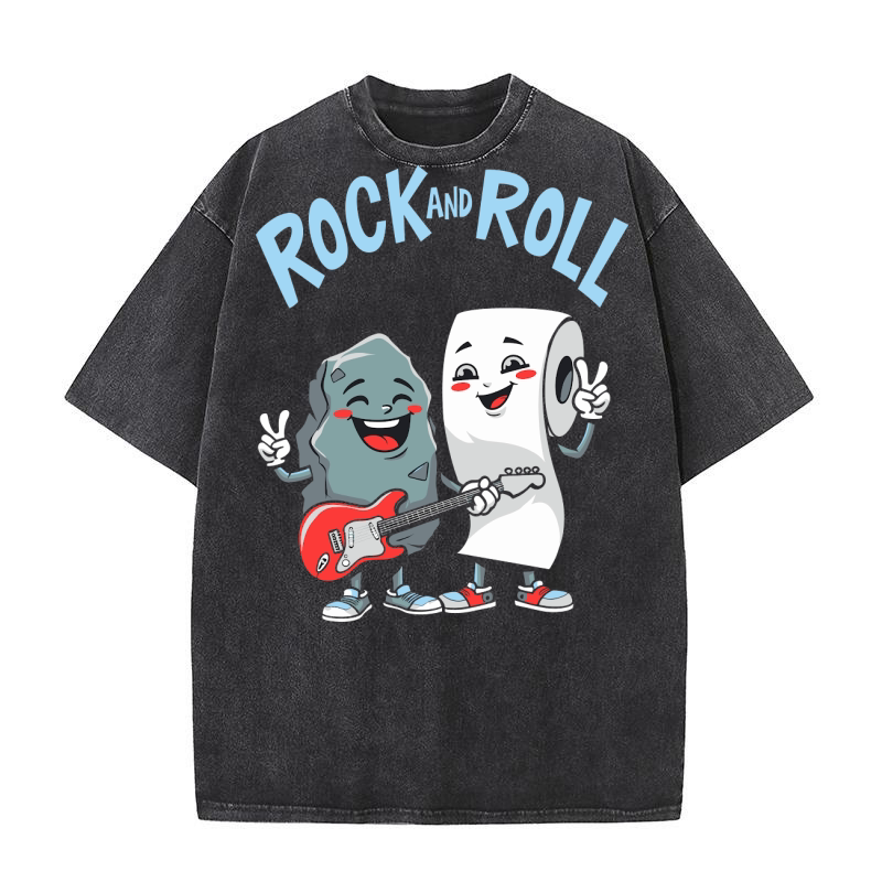 Rock And Roll Washed T-Shirt